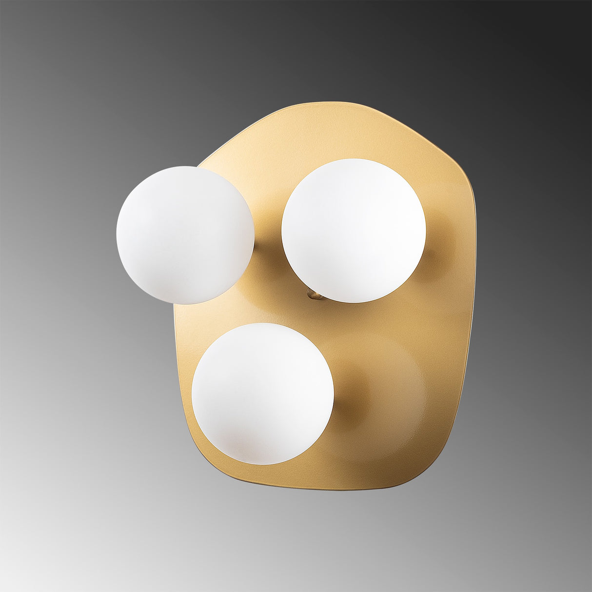 Aplique de pared 3 luces Dorado Cristal Axel