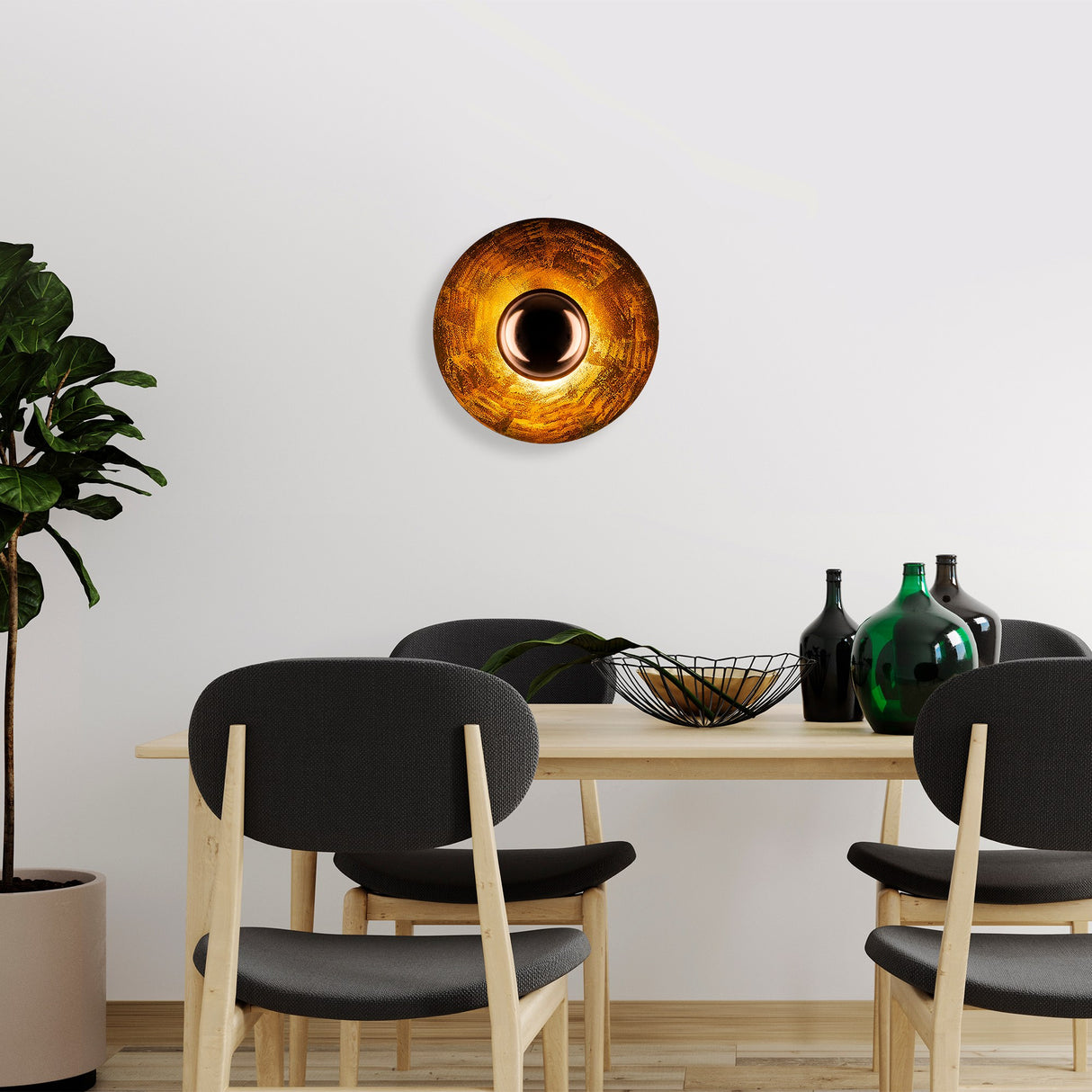 Lámpara de pared color cobre 38 cm Metal Elevate