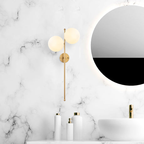 Aplique de pared 2 luces Oro Vidrio Radiance