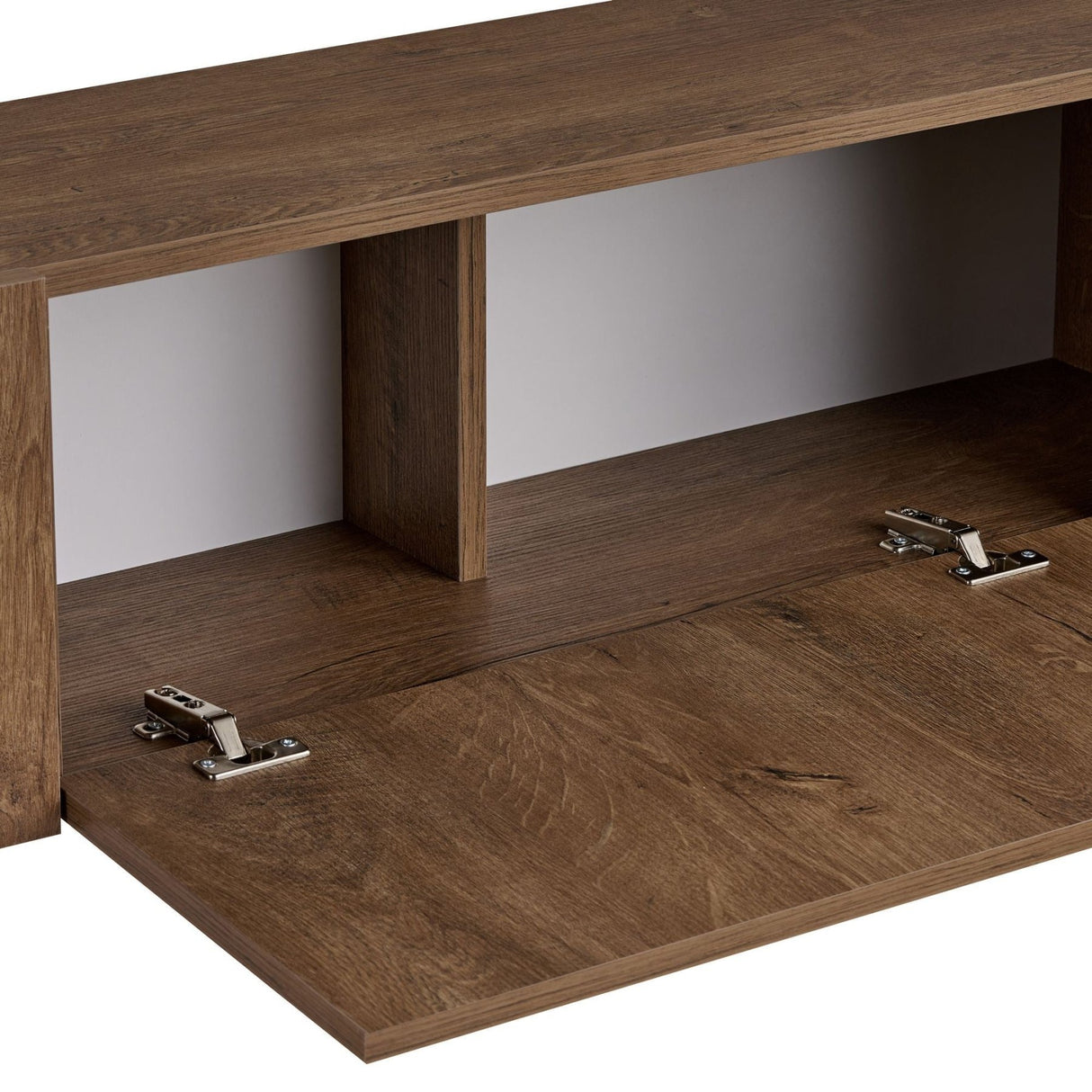 Mueble TV Nexus aspecto roble negro 180 cm Aspecto roble Kafkas / Madera revestida de melamina Negro