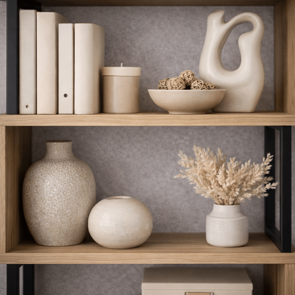 Librería Ceylan Walnut Melamine 80x128x22 cm