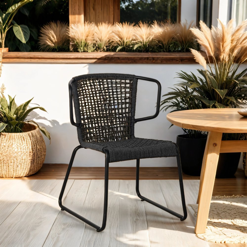 Silla de jardín dora cuerda antracita