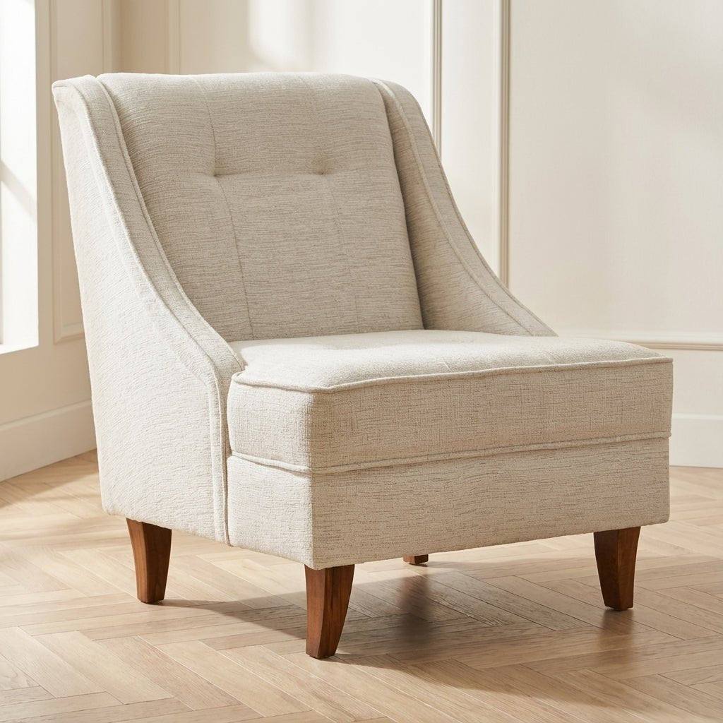 Sillón Ella Prestij Crema foto atmosférica en un interior moderno