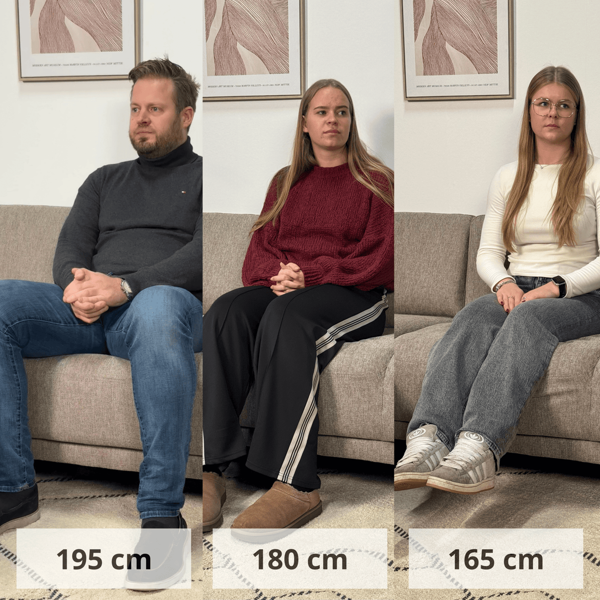 Moderne 3-zits Hoekbank Rechts Taupe Stof Aniko met Lounger 240x197x78 cm