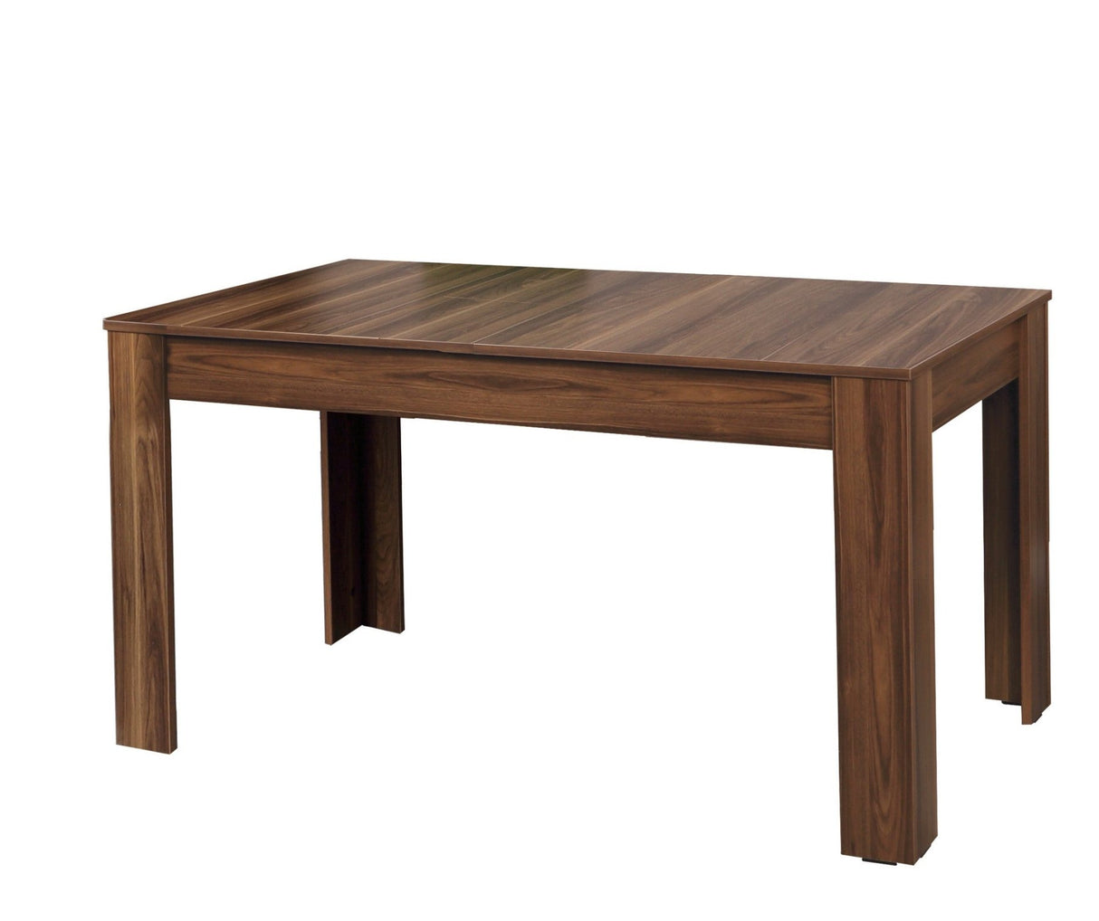 Mesa de comedor extensible nogal melamina – Japandi – 130 – 170 cm – Otis