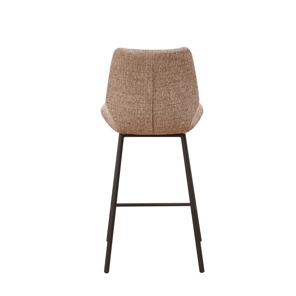 Taburete Beau Beige Chenille - Altura de asiento de 67 cm - Sin reposabrazos