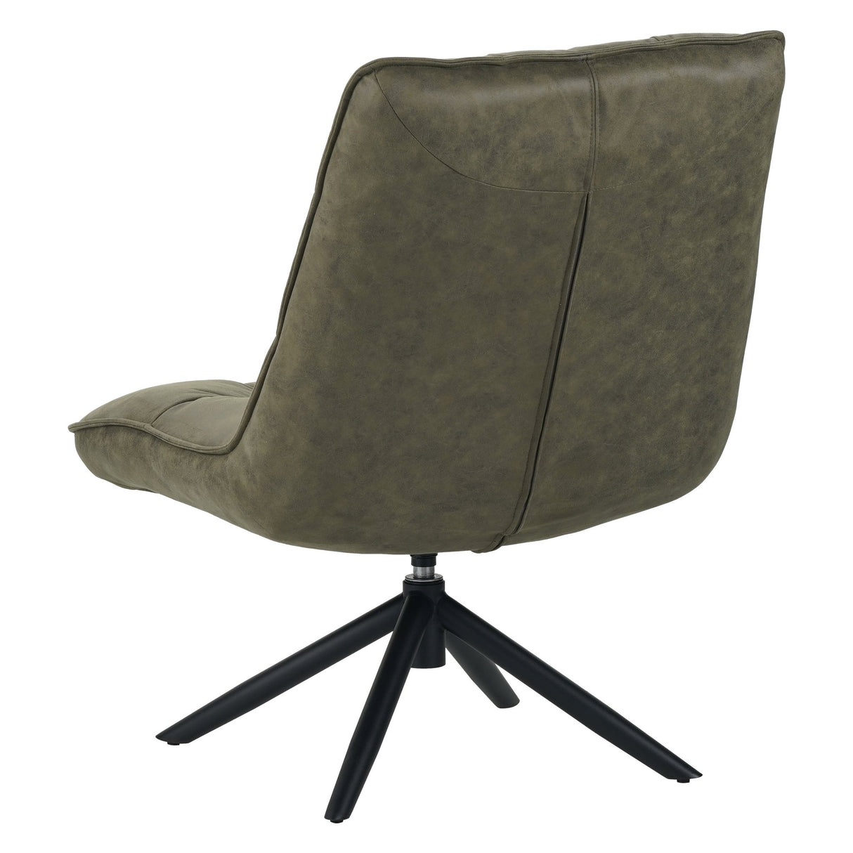 Sillón giratorio Yuki verde eco-cuero 360° giratorio