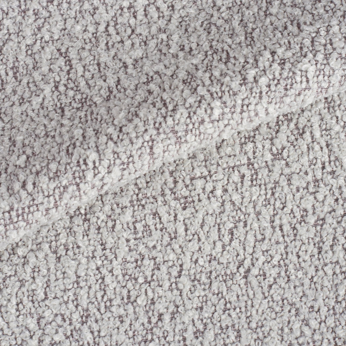 Juego de 4 Sillas de Comedor Escandinavas Natural Melange de Tela Bouclé Swift - Sin Apoyabrazos