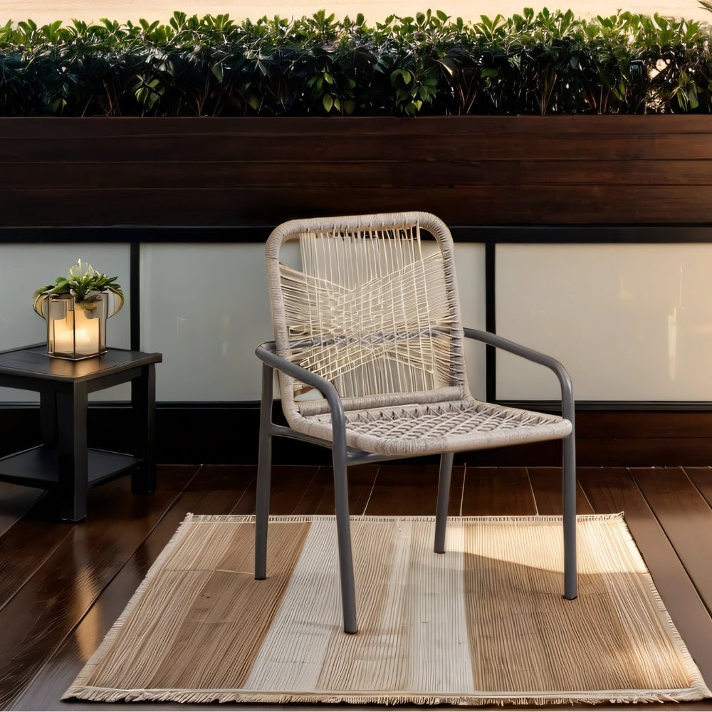 Silla de jardín con reposabrazos Nika Zand
