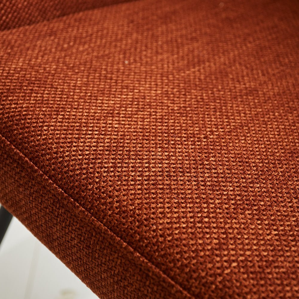 Silla de comedor Suzy Dimehouse Naranja L x An x Al 64x61x53 Tela Detalle fotográfico atmosférico