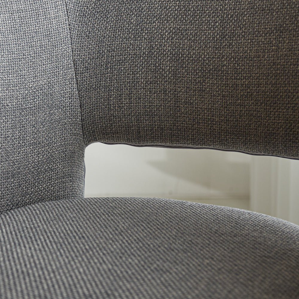 Silla de comedor Don Dimehouse Gris L x An x Al 60x56x56 Tela Atmósfera foto diferente