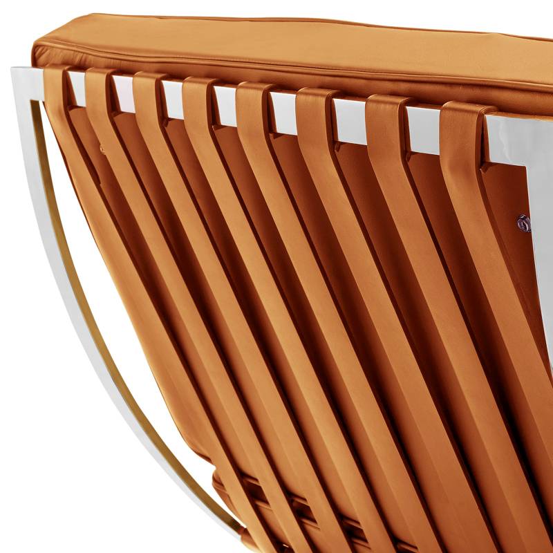 Expo Sillón Dimehouse Cognac L x An x Al 80x78x78 Cuero de vaca Blanco foto detalle