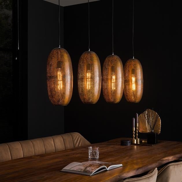 Lámpara colgante Rama DH Interior Bronce L x An x Al 125x51x22 Bronce Foto ambiental vista frontal diagonal