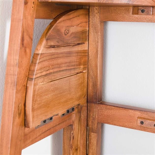 Estante de esquina Jess DH Interior Acacia L x An x Al 135x50x12 Madera de acacia Detalle fotográfico atmosférico