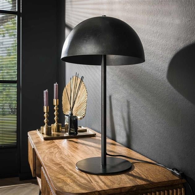 Lámpara de mesa Vera DH Interior Charcoal L x An x Al 34x33x22 Metal Fotografía atmosférica vista frontal