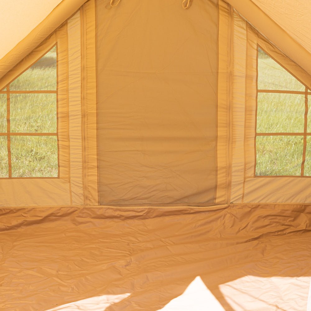 Tienda de campaña cuatro personas hinchable beige 300x200x210 cm Dimehouse Beige L x An x Al 75x48x38 Algodón Atmósfera foto diferente