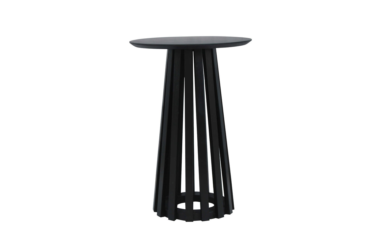 Mesa de centro Rory Negro Dimehouse Negro L x An x Al 62x45x45 Madera de acacia Blanco foto vista frontal