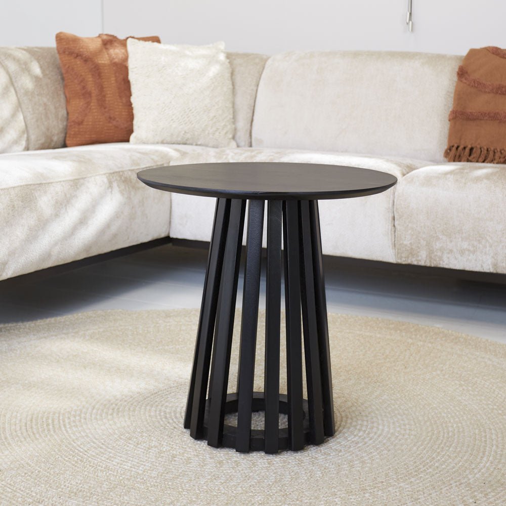 Mesa de centro Rory Negro Dimehouse Negro L x An x Al 55x55x55 Madera de acacia Foto atmosférica vista frontal
