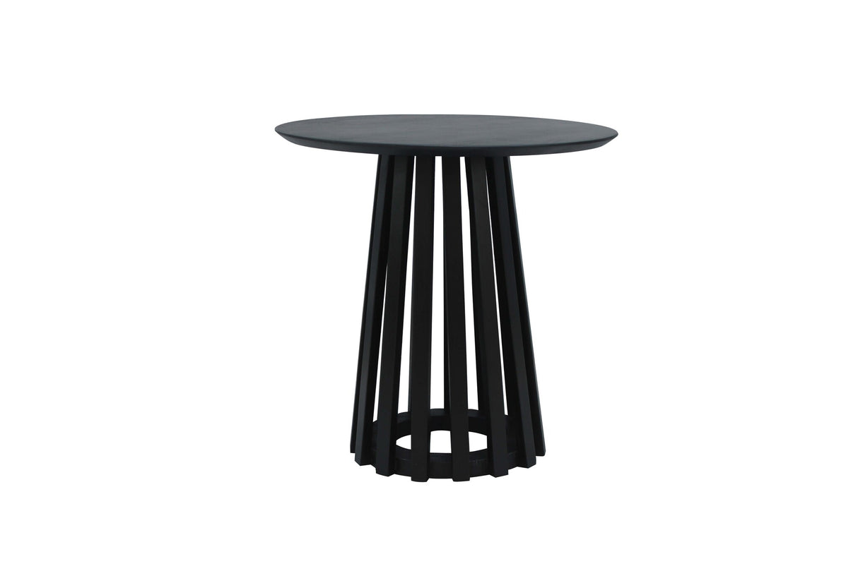 Mesa de centro Rory Negro Dimehouse Negro L x An x Al 55x55x55 Madera de acacia Blanco foto vista frontal