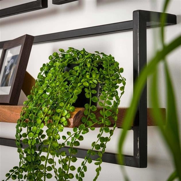 Estante de pared Aberdeen DH Interior Acacia L x An x Al 105x36x13 Madera de acacia Detalle fotográfico atmosférico
