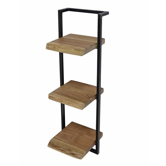 Estante de pared Aberdeen DH Interior Acacia L x An x Al 104x36x13 Madera de acacia Blanco foto vista frontal diagonal