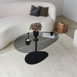 Mesa de centro de cristal