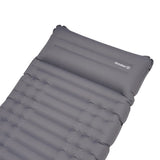 Colchón inflable 1 persona con sistema de inflado incorporado 205x67x10 cm Dimehouse Gris L x An x Al 23x15x15 Nylon Blanco foto detalle