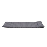 Colchón inflable 1 persona con sistema de inflado incorporado 205x67x10 cm Dimehouse Gris L x An x Al 23x15x15 Nylon Blanco foto vista lateral