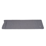 Colchón inflable 1 persona con sistema de inflado incorporado 205x67x10 cm Dimehouse Gris L x An x Al 23x15x15 Nylon Blanco foto vista lateral
