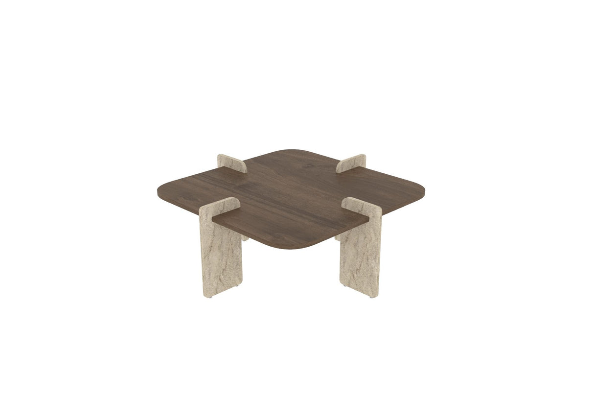Poalla - Nogal, Travertino Nogal Travertino Aglomerado 100% RECUBIERTO DE MELAMINA