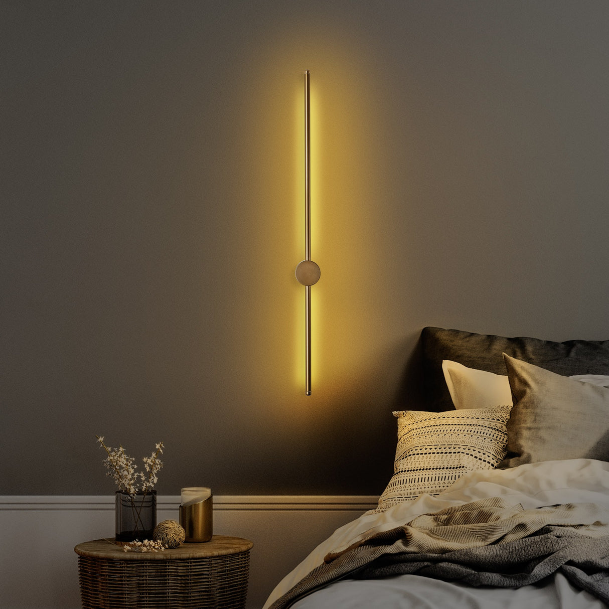 Wandlamp Goud 91 cm Metaal Vortex