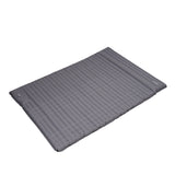 Colchón inflable para 2 personas con sistema de inflado incorporado 205x140x10 cm Dimehouse Vista frontal en diagonal gris L x An x Al 33x17x17 Nylon Blanco foto