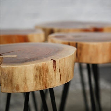 Mesa auxiliar Arbor DH Interior Acacia L x An x Al 68x38x12 Madera de acacia Detalle fotográfico atmosférico