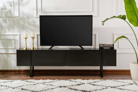 Mueble de TV Negro Melamina Blitz 50x180x29,5 cm 