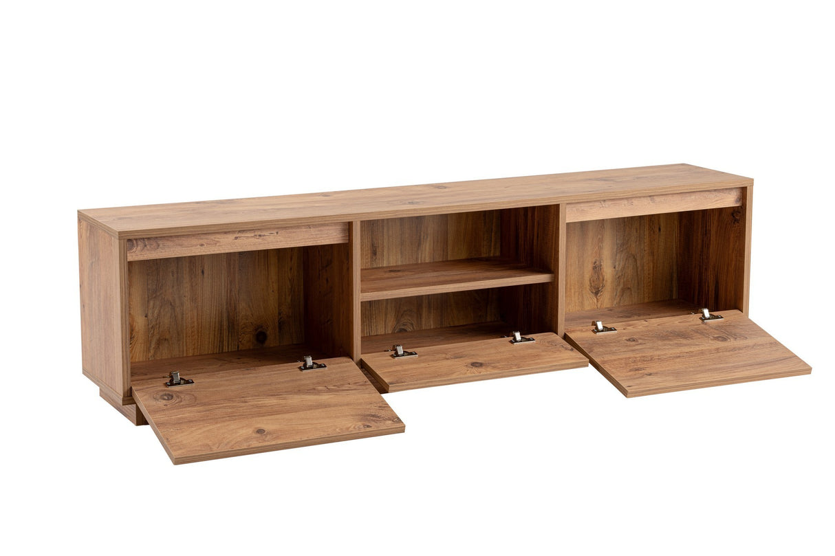 TV Meubels - TV Meubel Vanguard Atlantisch Dennenhout Melamine 160x42x29,5 cm - Dimehouse