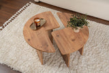 Salontafels - Ronde Salontafel Moari Atlantisch Dennenhout Melamine 90 cm - Dimehouse