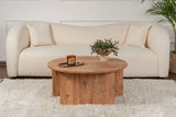 Salontafels - Ronde Salontafel Moari Atlantisch Dennenhout Melamine 90 cm - Dimehouse