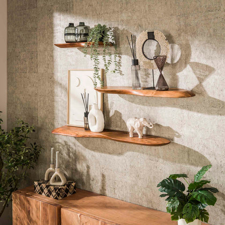 Wandplank Acacia Nala 90 cm – Massief Hout