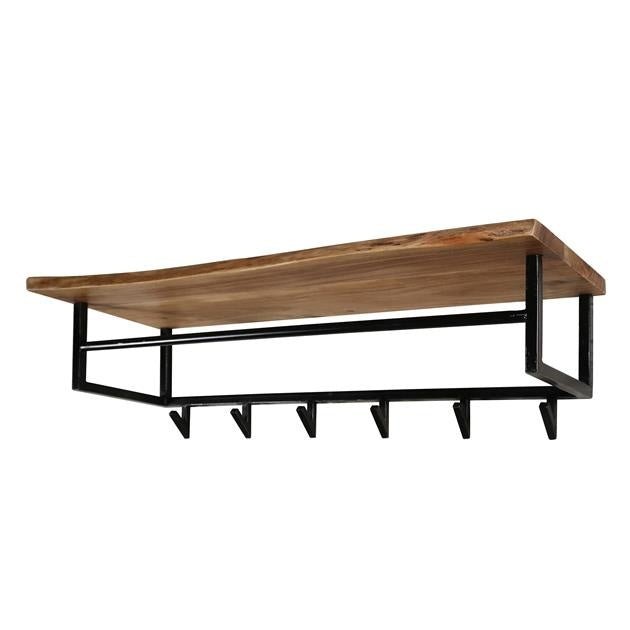 Perchero Niels DH Interior Acacia L x An x Al 102x37x30 Madera de acacia Blanco foto vista frontal diagonal