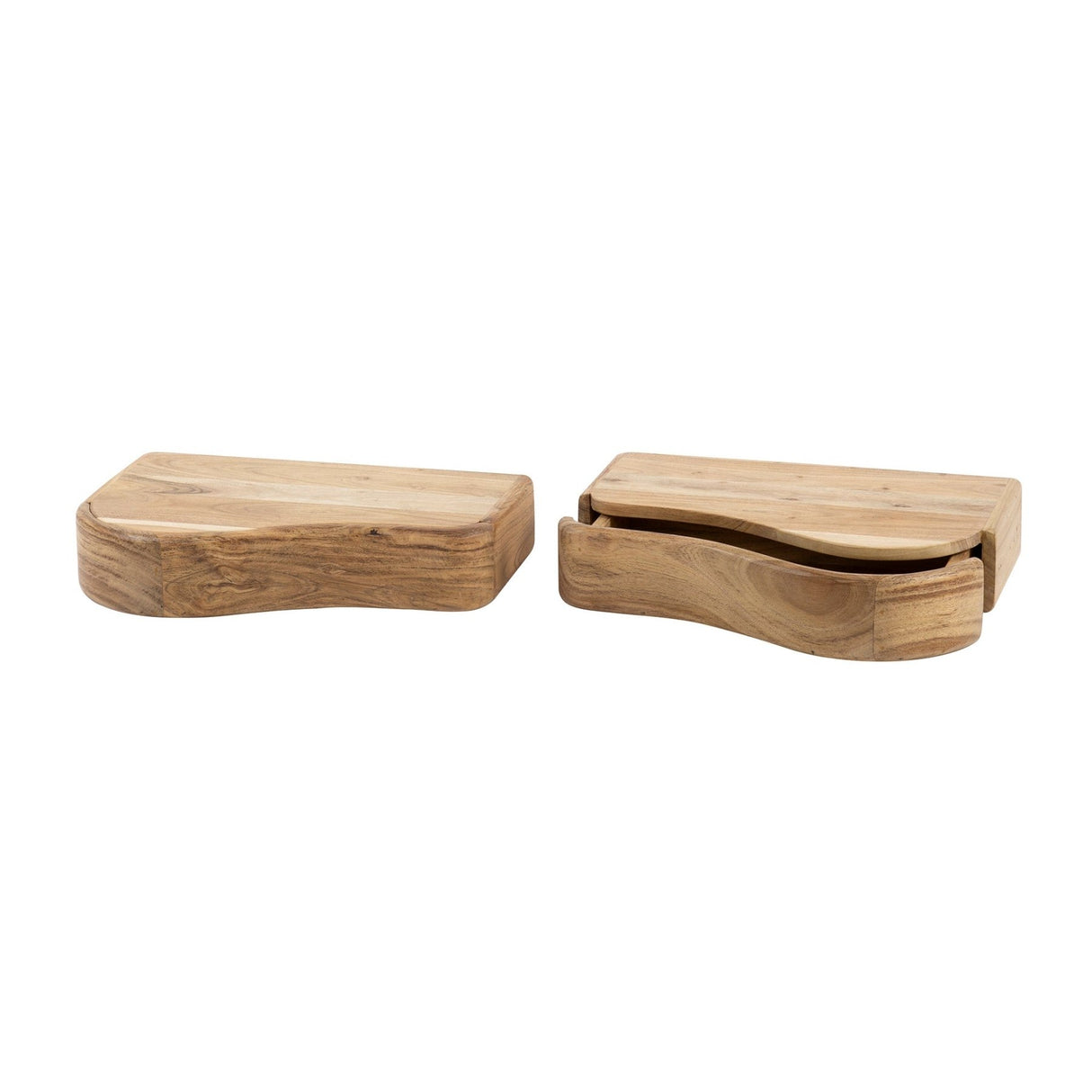 Acacia wand-nachtkastjes Nova L/R (set van 2)