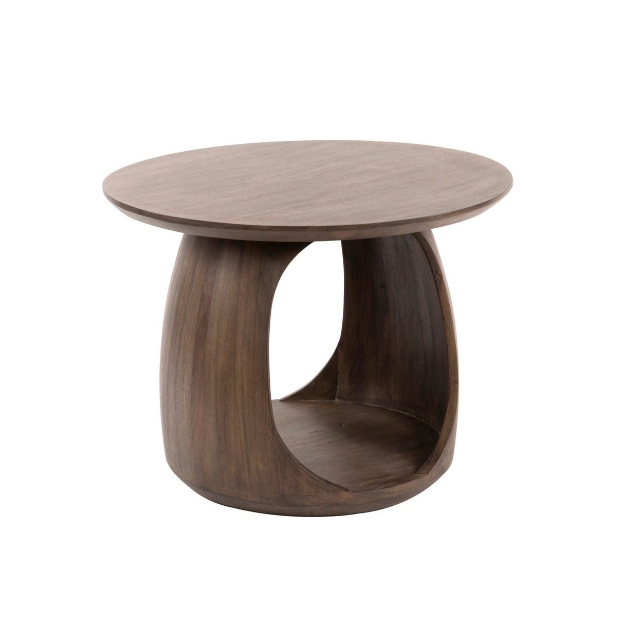 Bijzettafel Nore Massief Acacia Bruin 60x60x46 cm