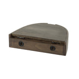 Set de 2 mesitas de noche semielípticas flotantes – Acacia 