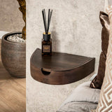 Set de 2 mesitas de noche semielípticas flotantes – Acacia 