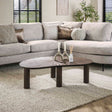 Mesas de centro - Mesa de centro Myla Madera de Teca Orgánica Marrón 110 cm - Japandi - Dimehouse