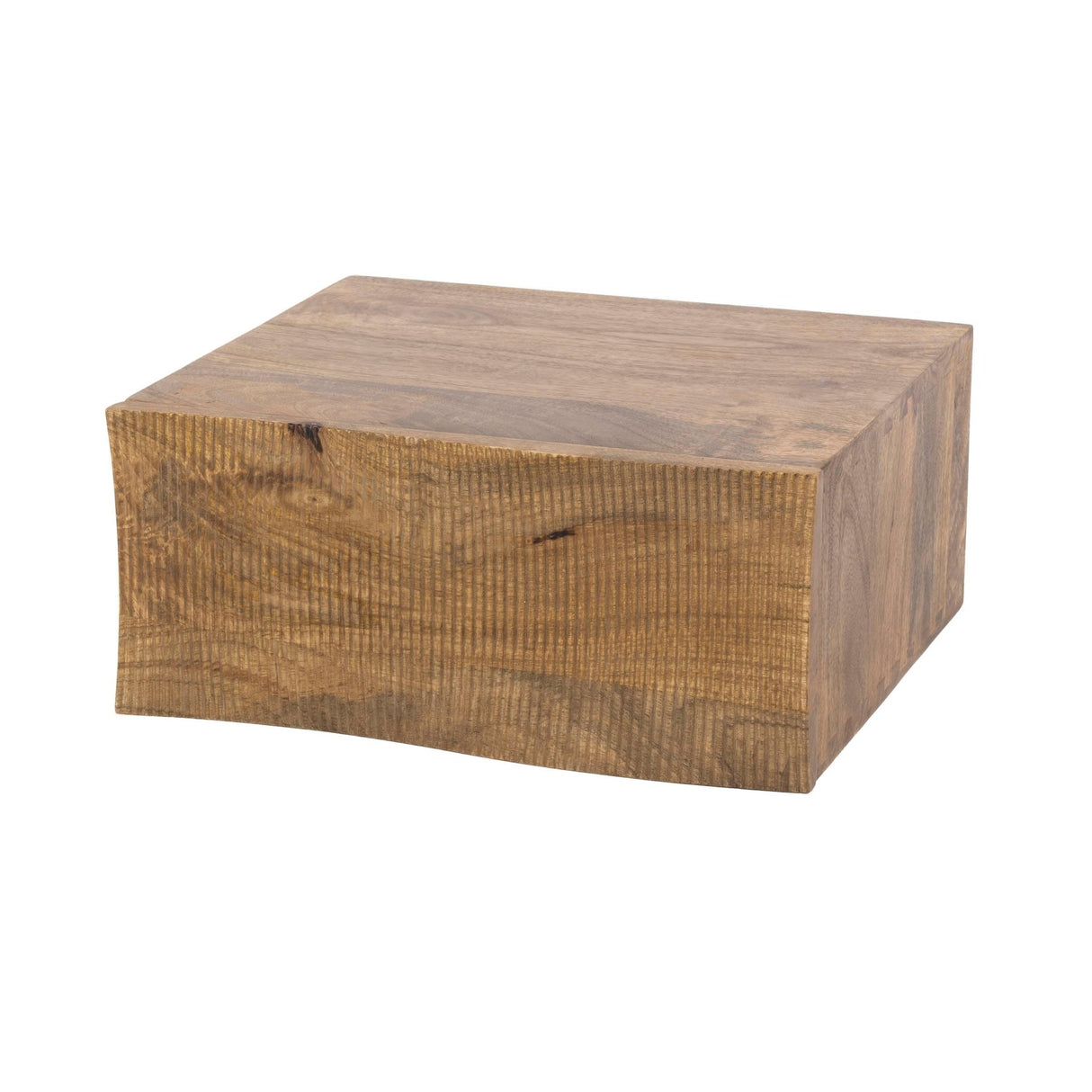 Mesita de noche flotante 1 cajón color arena Madera de mango Oona