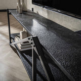 TV Meubels - TV Meubel Loek Grijs Metaal 220 cm - Dimehouse