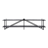 TV Meubels - TV Meubel Loek Grijs Metaal 220 cm - Dimehouse