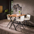 Mesas de bar - Mesa de bar industrial Kevin 140 cm Pata cruzada - Dimehouse