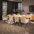 Mesas de comedor - Mesa de Comedor Extensible Mack Danesa Ovalada Madera Acacia 175 - 275x90 cm - Dimehouse