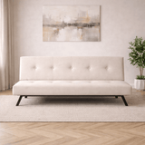 Sofá cama Zoly Crema Tela 3 plazas - 180 cm - Sin reposabrazos - Zoly